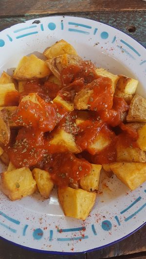 Top Patatas bravas x at Can Nuts in Ibiza