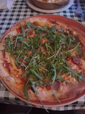 Vegan pizza picante (recommend) #Veganuary at Casa Italia in Liverpool