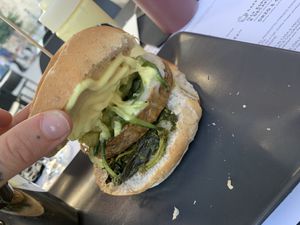 Amazing vegan cheese at Buns in Alghero