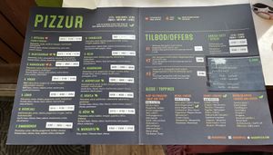 Menu  at Daddi's Pizza in Myvatn