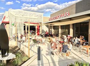 The patio  at The Root Cellar in Pittsboro