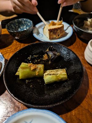 Eggplant dish at Renkon-Ya in Kyoto