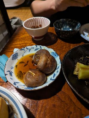 Mushrooms at Renkon-Ya in Kyoto