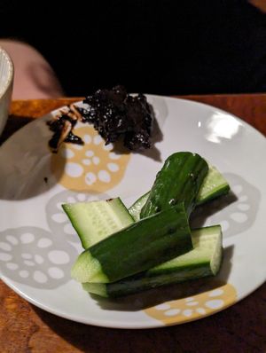 Cucumber at Renkon-Ya in Kyoto