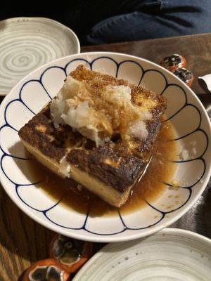 Fried tofu  at Renkon-Ya in Kyoto