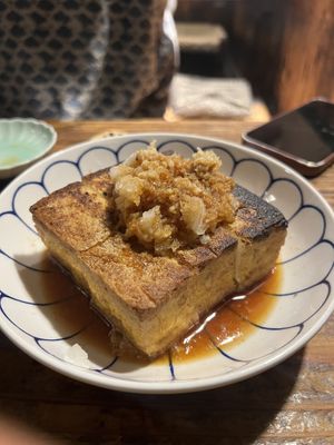 Fried Tofu  at Renkon-Ya in Kyoto