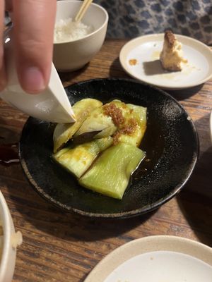 Eggplant  at Renkon-Ya in Kyoto