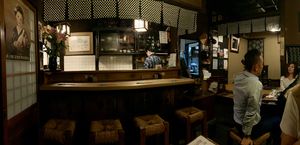 Intimate atmosphere of the old samurai house at Renkon-Ya in Kyoto