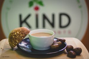 Chestnut cream soup, once it appears in our menu it needs 30 minutes to finish, hurry up at KIND in Sofia