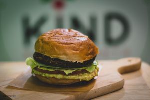 Our guacamole burger is really a must, special guacamole recipe and the amazing Kaya foods patty at KIND in Sofia