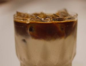 Iced latte with milk alternative at Jonny Bean Coffee in Lethbridge