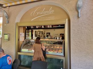 Counter at Gelateria Constantin in Merano