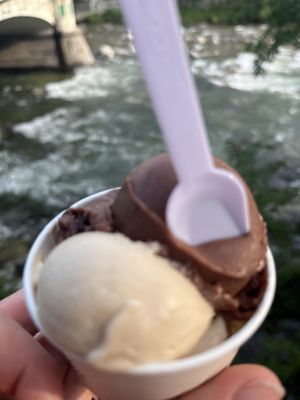 Nut & chocolate   at Gelateria Constantin in Merano