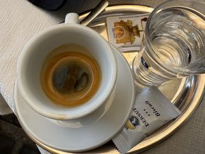 espresso  at Gelateria Constantin in Merano