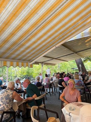 outside  at Gelateria Constantin in Merano