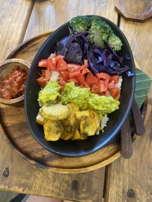 Rainbow bowl  at Two Little Birds in Luang Prabang
