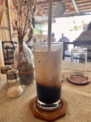 Coffee with coconut milk   at Two Little Birds in Luang Prabang