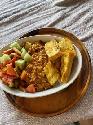 Satay tofu  at Two Little Birds in Luang Prabang