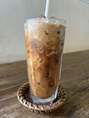 Coconut coffee  at Two Little Birds in Luang Prabang