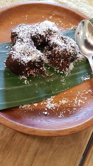 Raw vegan brownie at Two Little Birds in Luang Prabang
