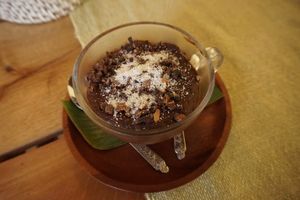 Avocado chicolate pudding  at Two Little Birds in Luang Prabang