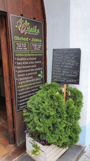 Menu at Vitalka in Klatovy
