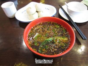 Yummy soup at TiānLóng Bǎo Yán in Xian