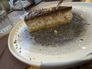 Vegan desert - nothing to write home aboutt  at Shtastliveca in Veliko Tarnovo
