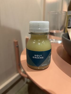 Ginger shot  at Holy Greens in Stockholm