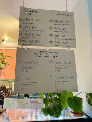 Menu at Oas in Vaxjo