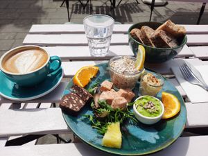 Lunch platter. Delicious 😋 at Oas in Vaxjo