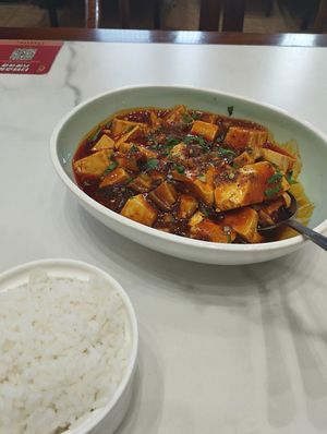 Ma Po tofu at Daxingshan Temple Vegetarian in Xian