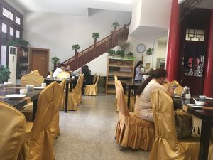 Interior at Daxingshan Temple Vegetarian in Xian