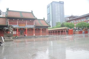 The restaurant within the temple complex. at Daxingshan Temple Vegetarian in Xian