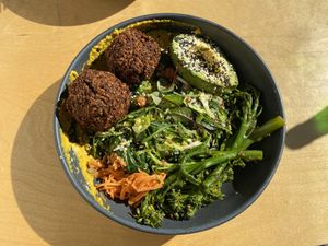 Their vegan winter bowl. Delicious stuff. at Clodeli in Randwick