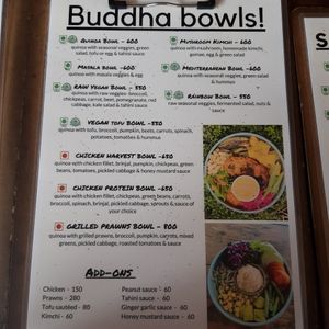 Menu at Annamaya in Lalitpur