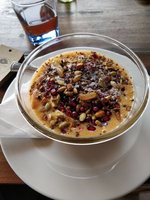 Smoothie bowl with homemade granola at Annamaya in Lalitpur