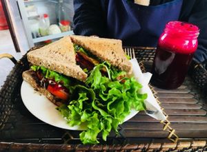 VeG Sandwich at Annamaya in Lalitpur