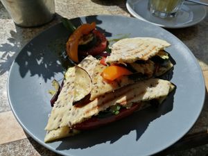 Veganes Panini at Der Kaffeekocher & Meer in Sankt Peter-ording