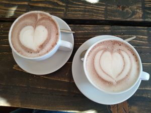 Kakao mit Hafermilch at Der Kaffeekocher & Meer in Sankt Peter-ording