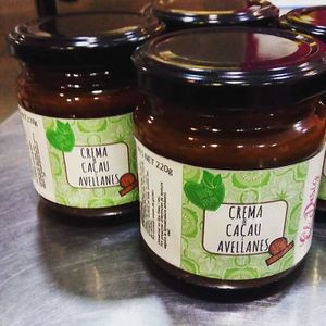Vegan Hazelnut chocolate spread at El Desig Pastissers  in Canet De Mar