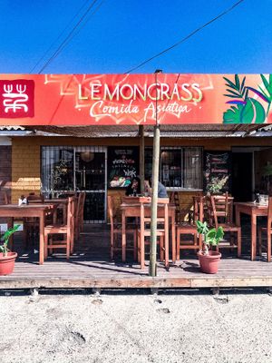 front terrace at Lemongrass in La Serena