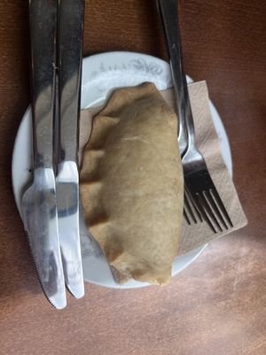 Tempeh Empanada  at Mela Canela in Sintra