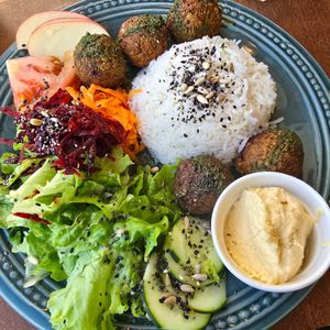 Falafel Plate at Mela Canela in Sintra