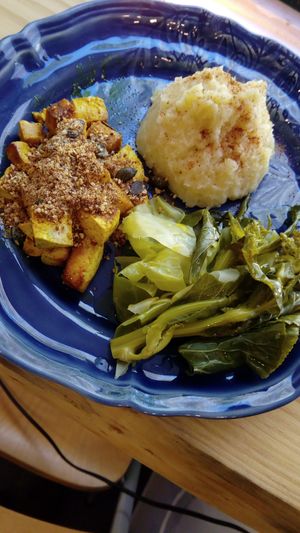 One of the dishes of the day. Always with a vegan option  at Mela Canela in Sintra