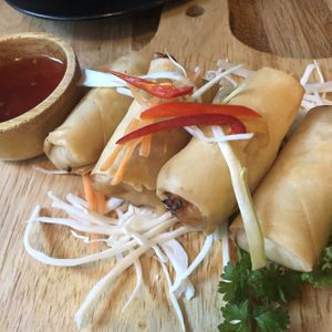 Spring rolls   at Nadon Thai in Newcastle Upon Tyne