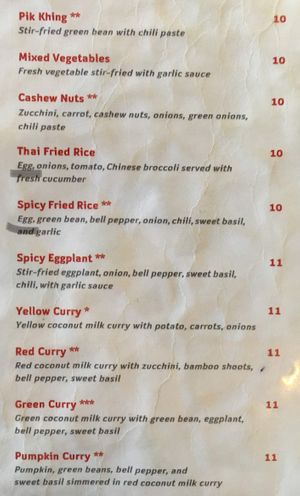 Menu at Imm Thai Street Food in Berkeley