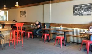 View of casual seating at Imm Thai Street Food in Berkeley