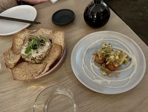 Mushroom tartare  and crispy i art  at Bloom Sushi in Montreal