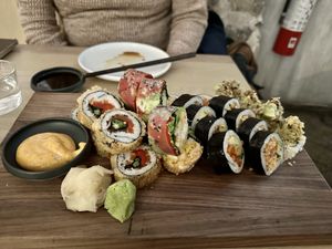 Various sushi  at Bloom Sushi in Montreal